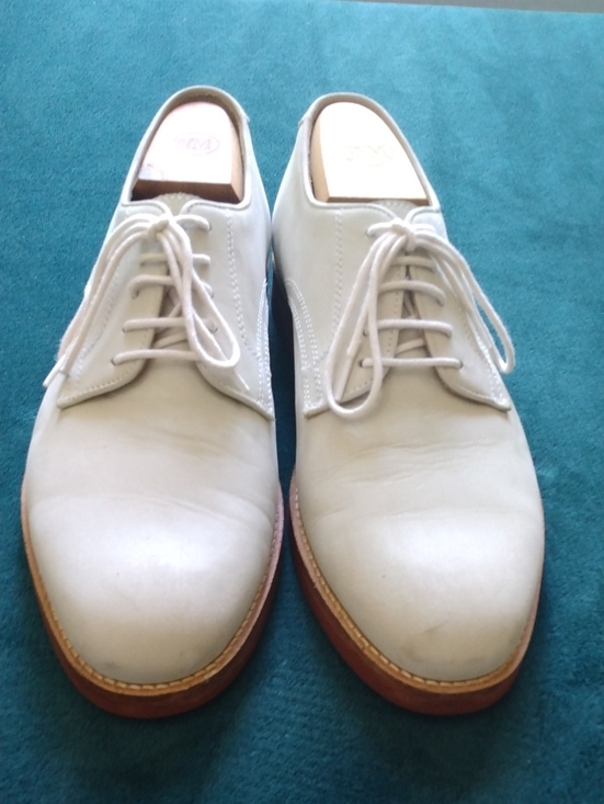 Orvis White Nubuck Leather Summer Bucks Shoes 9 main image 9